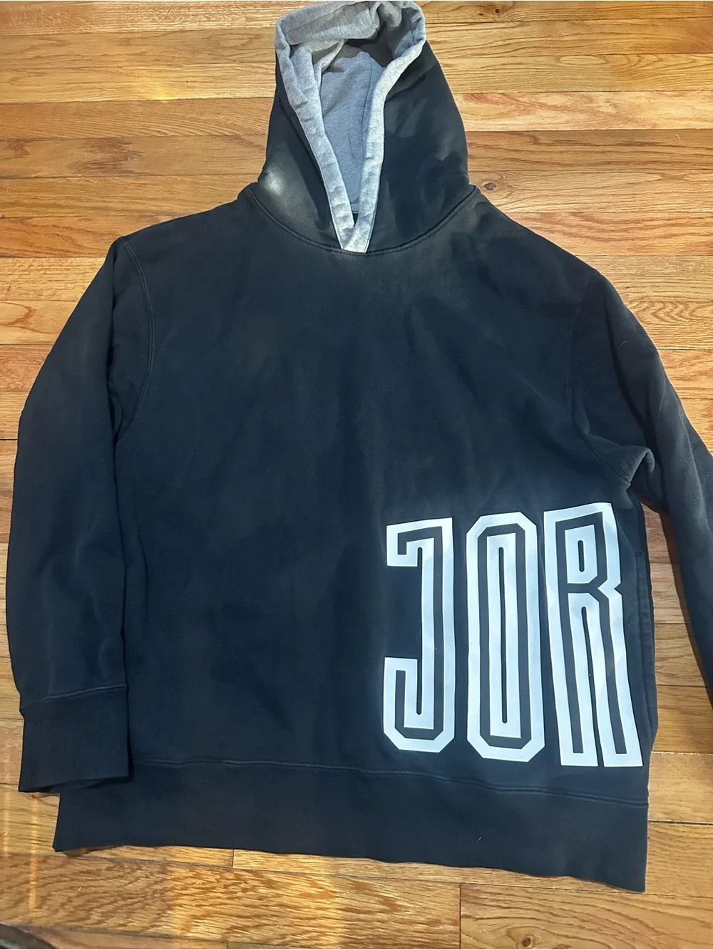 Air Jordan Black Fleece Hoodie Jumpman Pullover Large